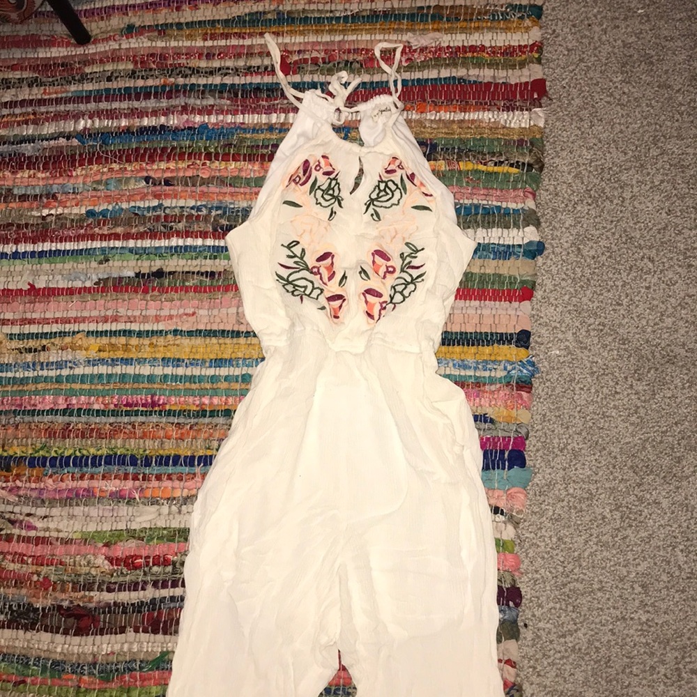 COPY - White floral jumpsuit